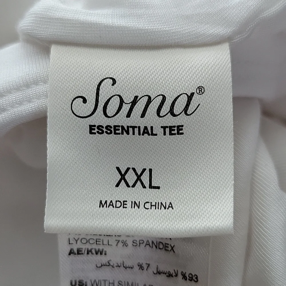 NWT Soma Essential Turnaround Long Sleeve Tee Size XXL